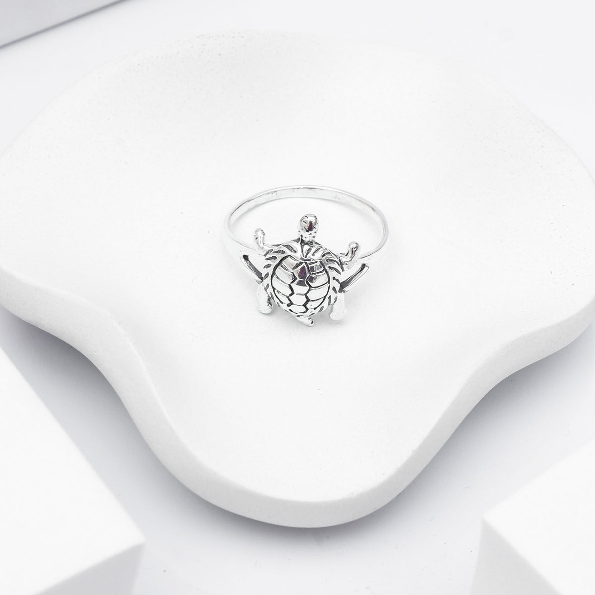 Silver Turtle Ring