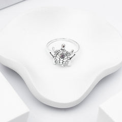 Silver Turtle Ring