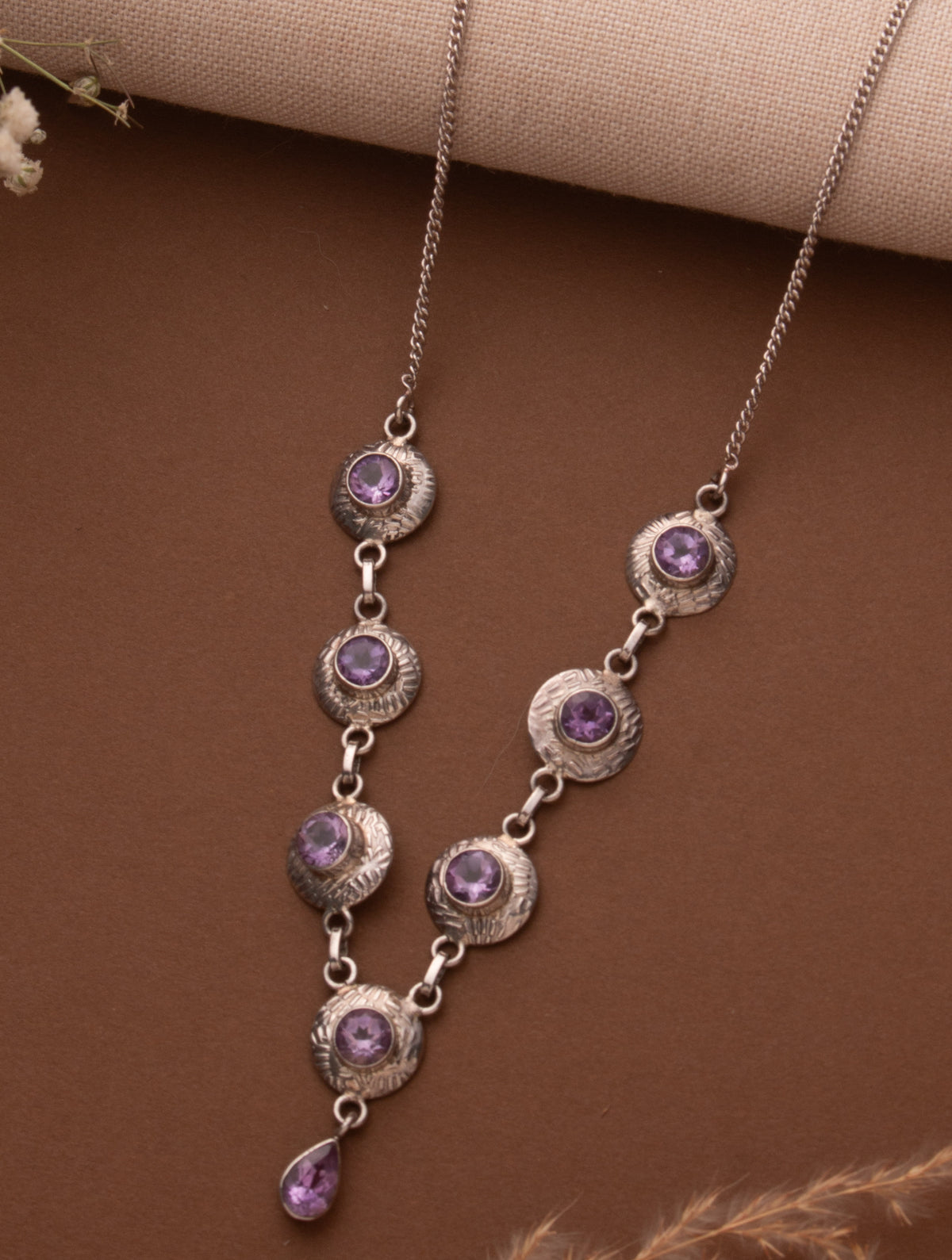 amethyst necklace women