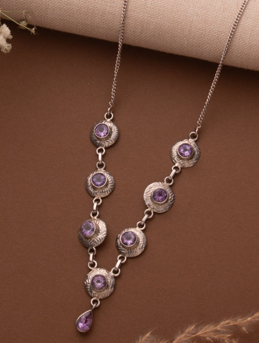 amethyst necklace women