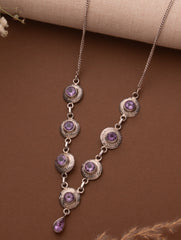 amethyst necklace women