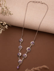amethyst necklace women