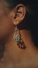 Chandrakala – Turquoise Chandbali Earrings