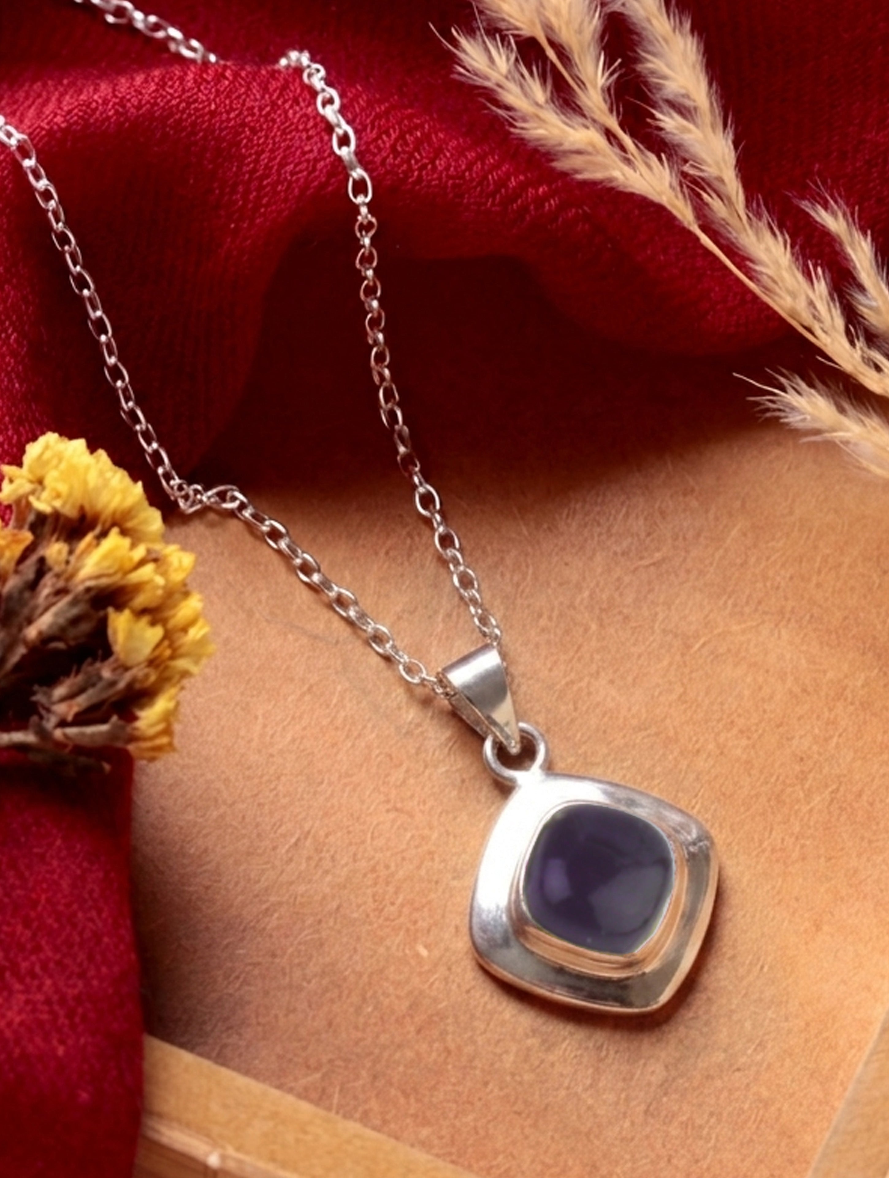 silver Amethyst Pendant