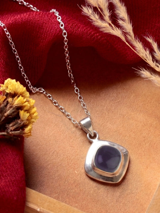 silver Amethyst Pendant